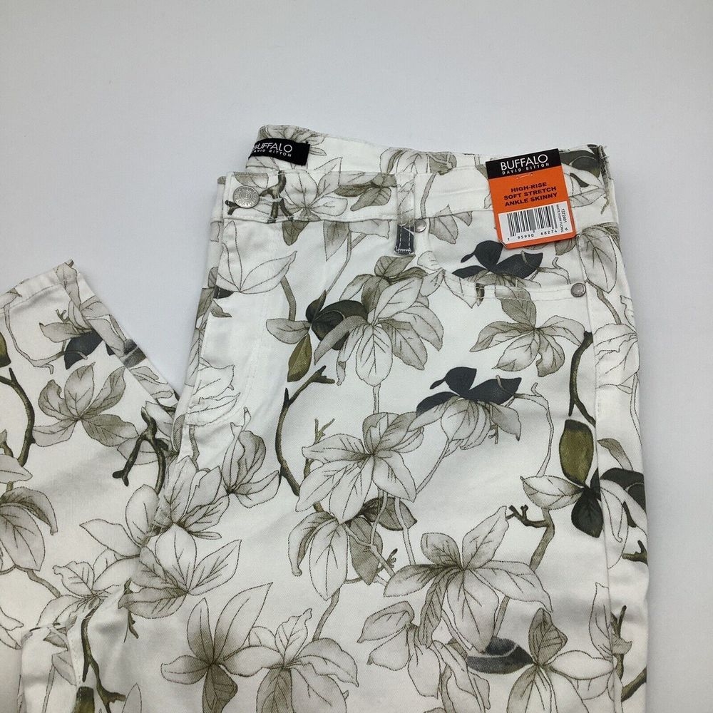 Buffalo David‎ Bitton Womens Havana Jeans Floral Size 16/36 NWT